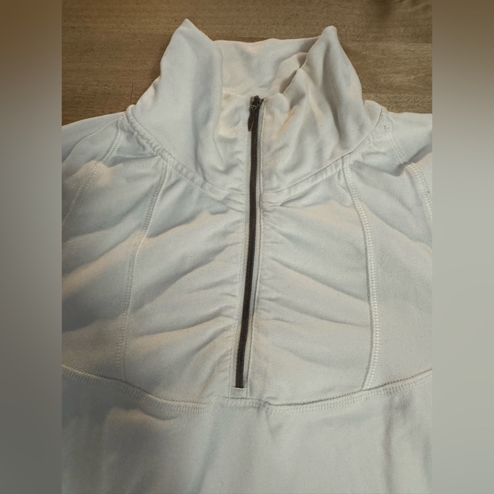 Royal Robbins women’s cream 1/4 zip athletic golf top - Picture 3 of 7